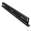 Exegate EX292873RUS Exegate EX292873RUS Кабельный органайзер ExeGate CM19-1U-24M-CV (горизонтальный 19" 1U, металлический, 2 окна в основании профиля,