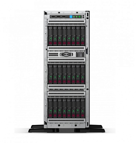 сервер hpe proliant ml350 gen10 1x5218 1x32gb 2.5" sas/sata p408i-a 1g 4p 2x800w (p11053-421)