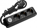 Сетевой удлинитель Panasonic X-tendia 3м (3 розетки) черный (блистер)