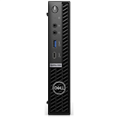DELL OptiPlex 7000 Micro D15U Core i5-12500T 8GB (1x8GB) DDR4 256GB SSD Intel Integrated Graphics,Wi-Fi /BT 5.2,Linux,2y, Russian Wired Keyboard and