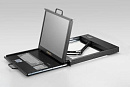Консоль для стойки 19" AMK701-17UBVRU, высота 1U, TFT LCD 17", 1280x1024, 1 x USB, русифицированная клавиатура, тачпад, 90 ~ 264В AC