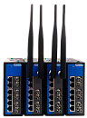 Управляемый промышленный Fast Ethernet коммутатор 2 уровня, 6 x 100M RJ45, 3 x 100M оптика, питание 2 x 9~60VDC, монтаж на DIN-рейку