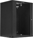 Шкаф коммутационный Lanmaster Next (TWT-CBWNG-18U-6X4-BK) настенный 18U 550x450мм пер.дв.стекл 60кг черный 25кг 988мм IP20 металл