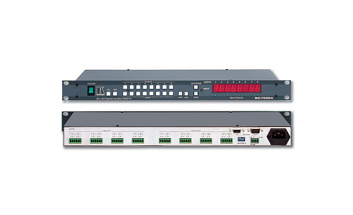 Коммутатор Kramer Electronics Матричный 8x8 [SD-7588A] цифровых звуковых сигналов с перетактированием на принимающей стороне, 32, 44,1, 48, 96 кГц.