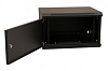 Шкаф коммутационный WRline (WR-TW-0966-SR-RAL9004) настенный 9U 600x600мм пер.дв.металл 2 бок.пан. 60кг черный 500мм 500мм IP20 сталь