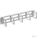 Cabeus JB08-2U-GY Кабельный органайзер горизонтальный 19" 2U, 5 колец, металлический, цвет серый (RAL7035)