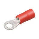 Клемма KLS8-01103-RVS1.25-3.5 SG57600 (TRI-1.25-3S) (VF1.25-3A), тип "О" 3.7мм, изолированная, провод 0.25-1.5 (красная)\KLS