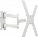 Кронштейн для телевизора Holder LCD-5566-W белый 32"-55" макс.45кг настенный поворотно-выдвижной и наклонный