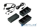 Зарядное устройство Two 3 slot battery chargers (charges 6 batteries) with power supply and Y cable; ZQ600, QLn or ZQ500. EU power cord included