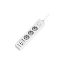 Harper Сетевой фильтр с USB зарядкой UCH-430 White PD3.0 (3 роз.,3м., 2xUSB+1xType-C портами, 4000W) {H00003201}