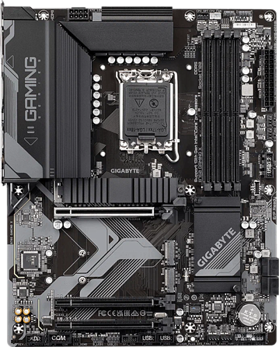 Материнская плата GIGABYTE B760 GAMING X, LGA1700, B760, 4*DDR5, 4*SATA, 3*M.2, 3*USB 3.2, 5*USB 2.0, 3*PCIx16, HDMI+DP, ATX