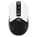 Мышь A4Tech Fstyler FG12S PANDA белый/черный оптическая (1200dpi) silent беспроводная USB (3but)