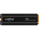 Твердотельный накопитель SSD Crucial T500 2TB PCIe Gen4 NVMe M.2 SSD with heatsink CT2000T500SSD5