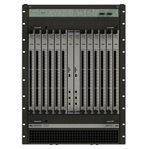 Шасси ME5000, DC power input (2), слоты для модулей FMC (2), LC (12), модули вентиляции (2) в составе