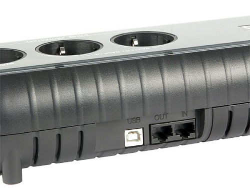 Источник бесперебойного питания Powercom Back-UPS WOW, OffLine, 500VA/250W, Tower, 3xSchuko outlets(1 Surge & 2 batt), USB (37370)