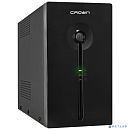 CROWN ИБП CMU-SP800COMBO {800VA\450W, корпус металл, 1x12V/9AH, розетки 2*IEC C13 + 2*EURO,AVR 140-290V, съёмный кабель питания 1.5 м, порт 1*RJ-11, п