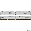 Память оперативная/ Kingston 64GB 5600MT/s DDR5 CL40 DIMM (Kit of 4) FURY Beast White XMP