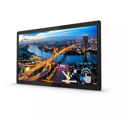 23,8" Philips 242B1TFL SmoothTouch 1920x1080 75Гц IPS W-LED 16:9 4ms(GtG) VGA DVI-D HDMI DP USB2.2 3*USB2.2 miniUSB 50M:1 1000:1 178/178 350cd Speak