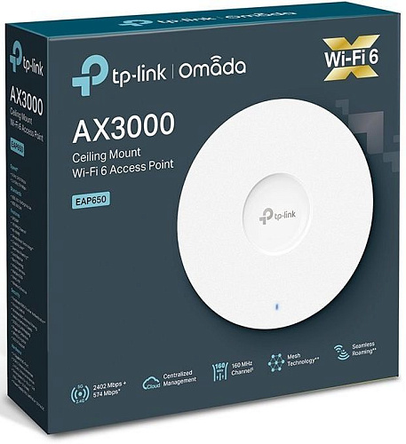 Точка доступа TP-Link Точка доступа/ AX3000 Ceiling Mount Dual-Band Wi-Fi 6 Access Point