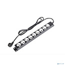 ЦМО Блок силовых розеток 19" со шнуром (2.0 м) без выключателя, 9 розеток (БР-9П-Ш-9005)