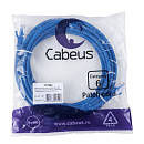 Cabeus PC-UTP-RJ45-Cat.6-5m-BL-LSZH Патч-корд U/UTP, категория 6, 2xRJ45/8p8c, неэкранированный, синий, LSZH, 5м