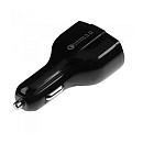 ORIENT CAR QC-12V3W Автомобильное зарядное устройство с функцией быстрой зарядки{поддержка Quick Charge 3.0, 3xUSB-A: QC выход - 5В,3.0A/ 9В,1.67А/ 1