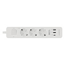 Harper Сетевой фильтр с USB зарядкой UCH-350 White PD3.0 (3 роз.,1,5м., 2xUSB+1xType-C портами, 4000W) {H00002822}