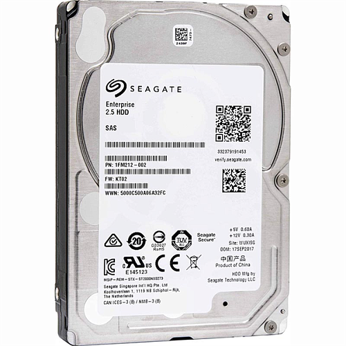 жесткий диск infortrend seagate enterprise 3.5" hdd sas 12gb/s, 18tb, 7200rpm, (st18000nm004j,mg10sca18te,wuh721818al5204) 4 in 1 packing 1yw
