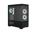корпус ZALMAN CHRONIX, ATX, BLACK, WINDOW, 1xCombo (3.5’’ or 2.5’’), 1x3.5’’HDD, 2x2.5’’SSD, 1xUSB2.0, 1xUSB3.0, 1xUSB Type-C, SIDE 2x120mm ARGB, REAR