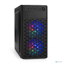 Exegate EX296980RUS Корпус Minitower ExeGate mEVO-7803-XP400 (mATX, БП XP400 с вент. 12см, 2*USB+1*USB3.0, HD аудио, черный, 2 вент. 12см с RGB подсве