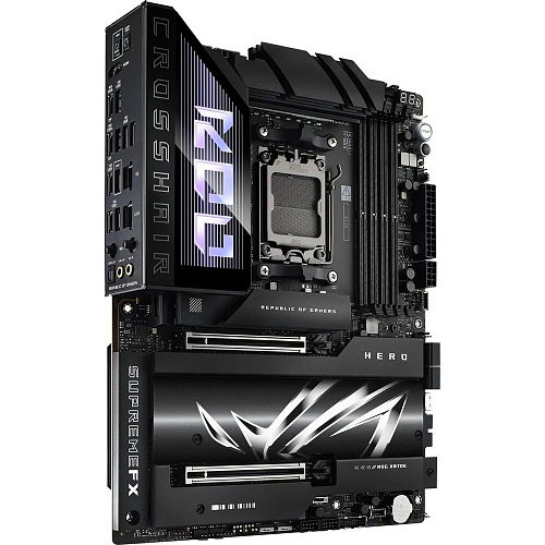 Материнская плата ASUS ROG CROSSHAIR X870E HERO AM5 ATX 4xDDR5 2xPCIEx16 5xM.2 4xUSB-C HDMI 2.5GLAN 5GLAN Wi-Fi 7