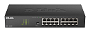 Коммутатор D-Link Неуправляемый коммутатор, 16x1000Base-T, DIP-переключатель, защита от статического электричества до 1 кВ