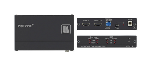 Процессор Kramer Electronics FC-17 EDID и конвертер HDMI 4K60 4:4:4 / 4:2:0, HDCP 1.4 и 2.2; поддержка 4К60 4:4:4