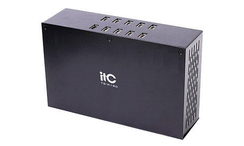 Зарядное устройство [TS-W180] ITC многопортовое, 10 USB-разъёмов (TS-W180Q)