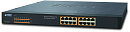 Коммутатор PLANET Technology Corporation PLANET 19" 16-Port 10/100 unmanaged Ethernet 802.3at POE Switch (125W POE budget)