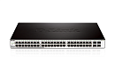 Коммутатор D-LINK DGS-1210-52MPP/E1A, PROJ L2 Smart Switch with 48 10/100/1000Base-T ports and 4 1000Base-X SFP ports (48 PoE ports 802.3af/802.3at (30 W), PoE B