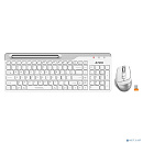 Клавиатура + мышь A4Tech Fstyler FB2535C клав:белый/серый мышь:белый/серый USB беспроводная Bluetoot