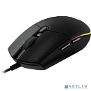 Мышь Logitech G203, игровая, оптическая, проводная, USB, черный [910-005796]