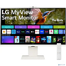 LCD LG 31.5" 32SR85U-W Smart Monitor {IPS 3840x2160 60Hz 5ms 400cd 16:9 178/178 2x5W webcamera USB-C(90W) 2xHDMI USB VESA}