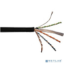 Кабель информационный Lanmaster LAN-6EUTP-OUT кат.6 U/UTP не экранированный 4X2X23AWG PE 305м черный