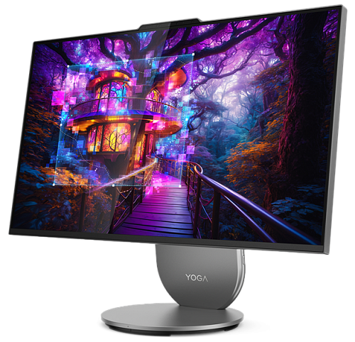 Моноблок Lenovo Yoga AIO 27IAH10 27" QHD (2560x1440) IPS 400N 120Hz, Ultra 9 285H, 32GB LPDDR5x-7467, 1TB SSD M.2, NVIDIA RTX 4050 6GB, WiFi7, BT, Wir