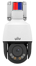 Uniview Видеокамера IP Мини-PTZ, 1/2.7" 5 Мп КМОП @ 30 к/с, ИК-подсветка до 50м, подсветка видимого спектра до 10м., LightHunter 0.003 Лк @F1.6, объек