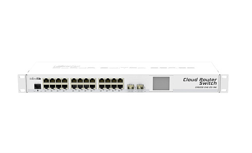 Коммутатор MIKROTIK [CRS326-24G-2S+RM] CRS326-24G-2S+RM Cloud Router Switch with RouterOS L5, 1U rackmount enclosure