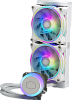 Система охлаждения/ Cooler Master MasterLiquid ML240 Illusion White Edition (210W, 240mm, RGB, fans: 2x120mm/47.2CFM/30dBa/650-1800rpm, 1700/1200