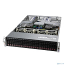 Платформа системного блока SuperMicro SYS-220U-TNR 2U, 2xLGA4189 (up to 270W), iC621A (X12DPU), 32xDDR4, 24x2.5 SAS/SATA (22xNVME Gen4 (opt)), 1x PCIE