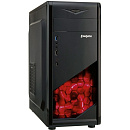 Корпус Exegate EX289684RUS Miditower EVO-8207-NPX500 (ATX, БП 500NPX с вент. 12см, 1*USB+1*USB3.0, HD аудио, черный с красной подсветкой)