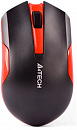 Мышь A4Tech G3-200N черный/красный оптическая (1200dpi) беспроводная USB (2but)