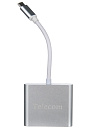 Кабель а/в TELECOM USB3.1 TypeCm -->HDMI+USB3.0 +PD charging 1.4 TUC010