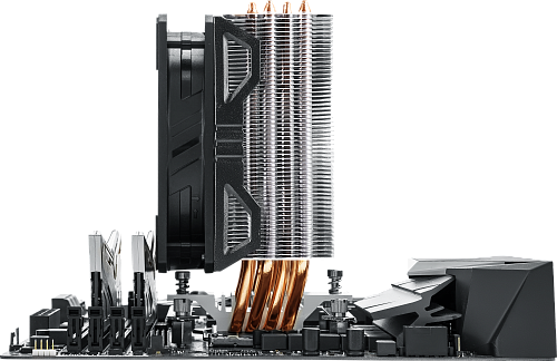 Кулер для процессора/ Cooler Master Hyper 212 EVO V2 with 1700 (130W, 4-pin, 154mm, tower, Al/Cu, fans: 1x120mm/62CFM/27dBA/1800rpm, 1700/1200/115X