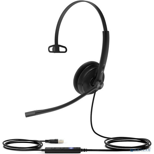 yealink uh34 lite mono uc гарнитура проводная, черный